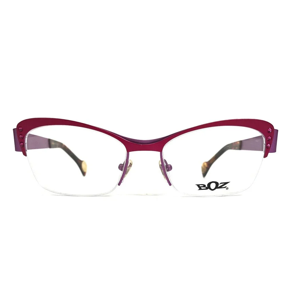 BOZ Eyeglasses Frames VENTURA 8482 Fuchsia Pink Purple Cat Eye 53-17-135